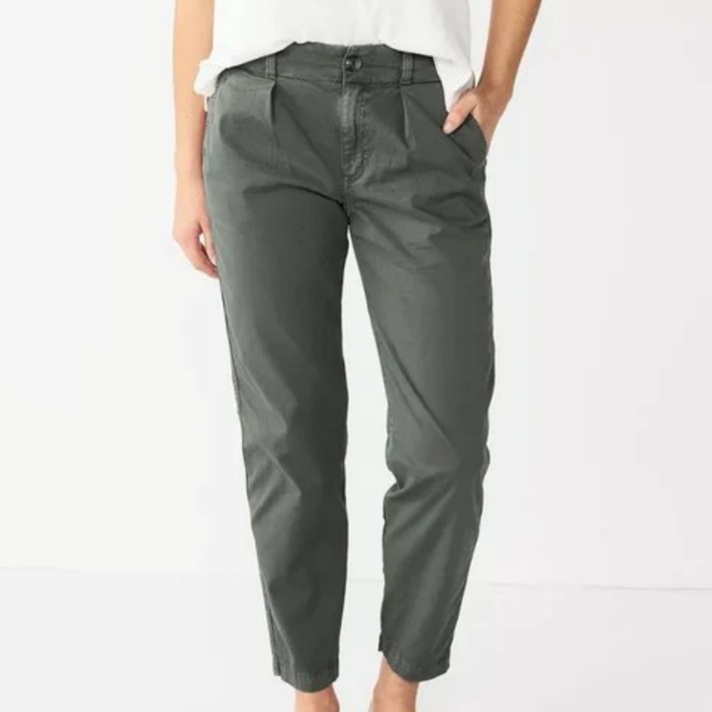 Sonoma Capris utility grey pants 16